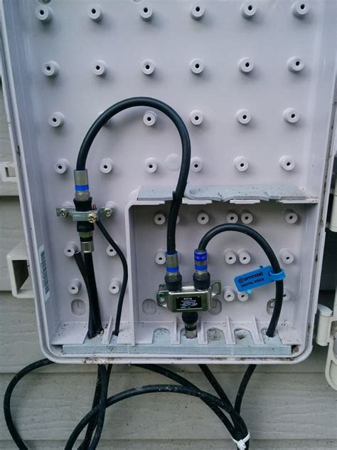 how to find coax junction box|outdoor coax junction box.